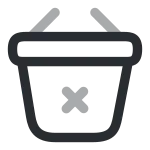 Bag Cross SVG Icon
